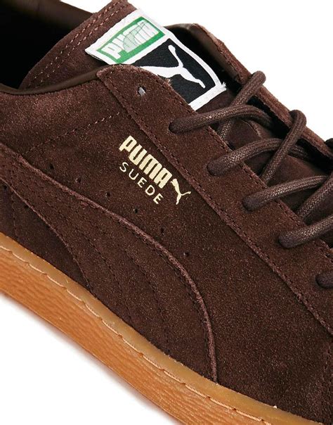 puma shoes brown|brown suede puma shoes.